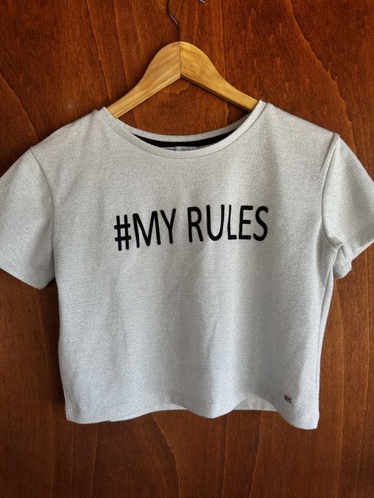 Top Prateado Tiffose