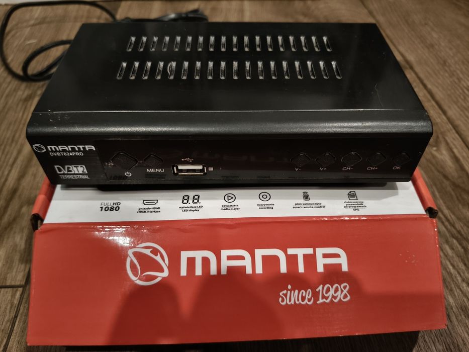 Tuner DVB-T2 Manta DVBT024PRO