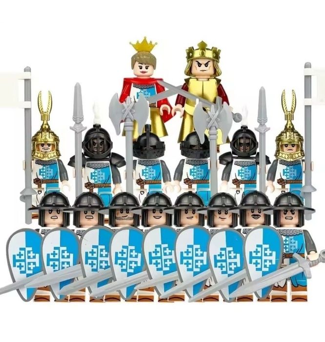 Klocki rycerze średniowieczni kompatybilne z Lego castle medival knights klocki figurki rycerze średniowiecza