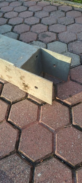 Słup 10x10x190 cm ocynk