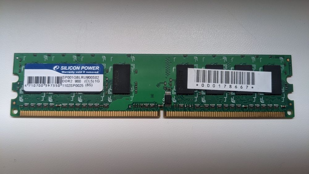 Оперативна память DDR3 - 8gbt, DDR2-1gbt  DDR1-256Mbt, 512Mbt