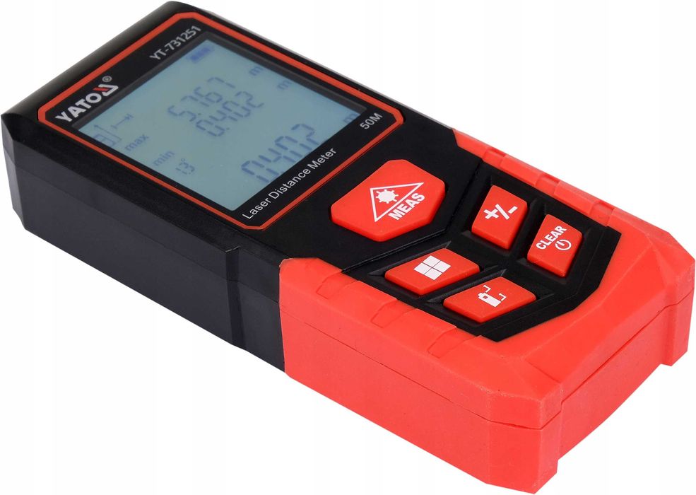 yato dalmierz laserowy miernik odległości cyfrowy 50m