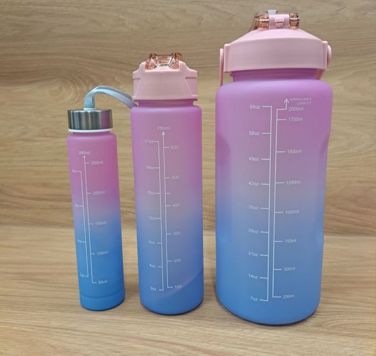 Bidony butelki komplet