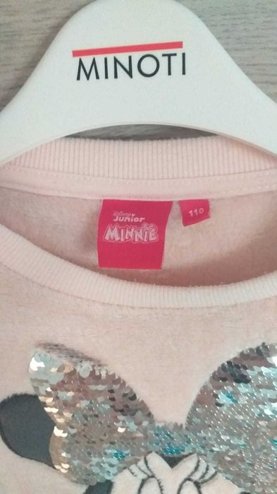 Bluza polarowa, różowa, Myszka Minnie, rozm. 110