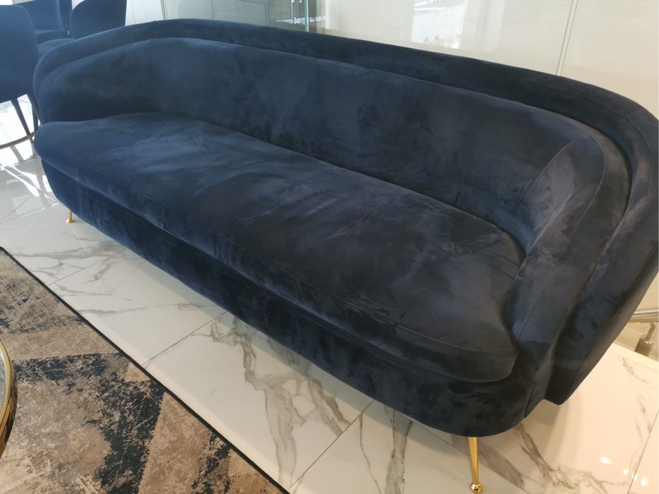 Sofa Azul 3 lugares Design