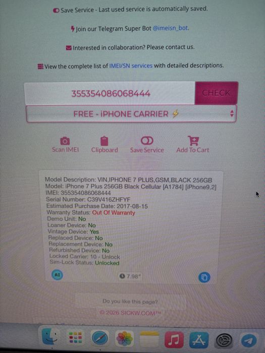 iPod iPhone 7+ plus 256 gb на запчастини