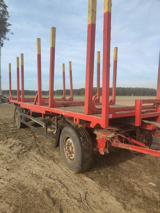 Przyczepa 2 osiowa do drewna platforma Schmitz - Gotha AFW 18 2007 rok
