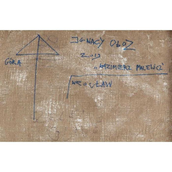 Ignacy Oboz | "Kazimierz Malewicz", olej, 120x100, 2019 certyfikat