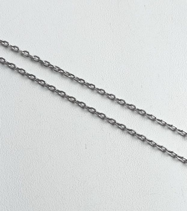 Ланцюжок цепочка із білого золота якірне плетіння