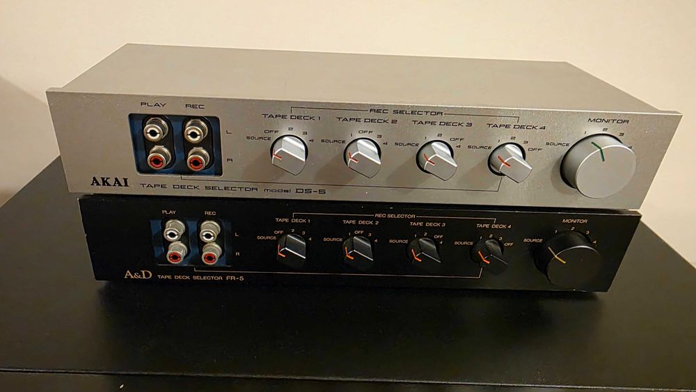 AKAI DS-5 selektor źródła sygnału, audio selector, 3 x deck