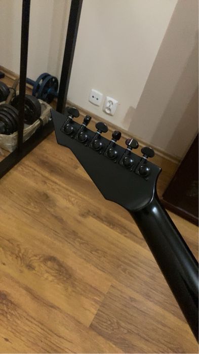 B.C. Rich X  Stranger Things Eddie Munson Warlock Black 2022