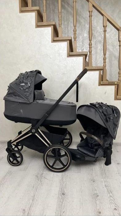 Cybex Priam Simply Flowers Grey коляска
