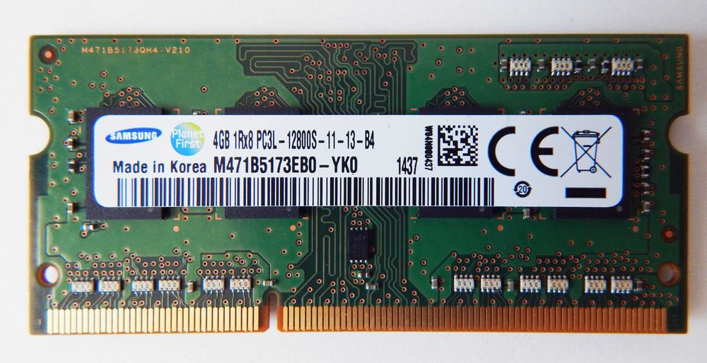Samsung RAM 4GB DDR3L SO-DIMM 1600MHz