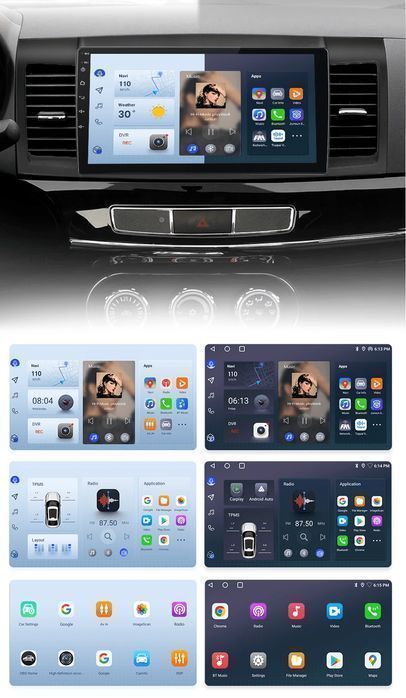 Radio Android 10.1” CarPlay Android Auto – Mitsubishi Lancer 07–13 PL