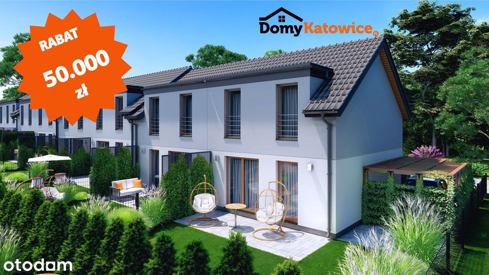 PROMOCJA - Dwupoziomowe z Dużym Ogródkiem - 4 Pokoje -SEGMENT ŚRODKOWY