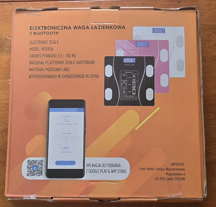 Waga łazienkowa bluetooth