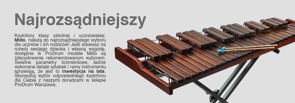 Ksylofon Mido Lapacho + Statyw + Pałki + Futerał