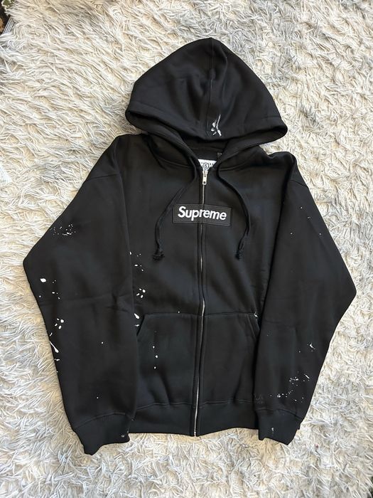ОСТАННІЙ! Supreme X MM6 zip hoodie