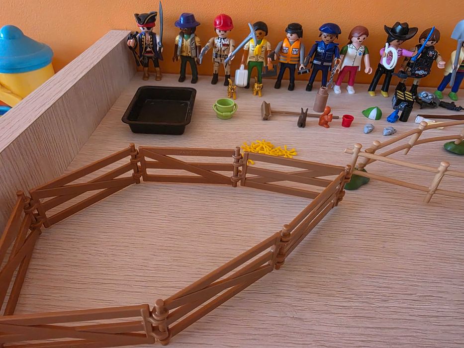 11 Sztuk Figurka Play Mobile Gazetka 2 Płotki Akcesoria Tygrys Duchy