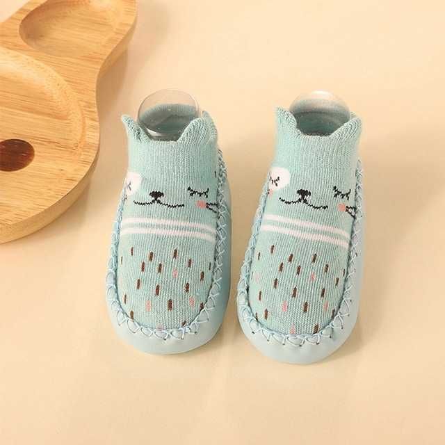 Kapcie slip on antypoślizgowe gumowe zielone 14 cm