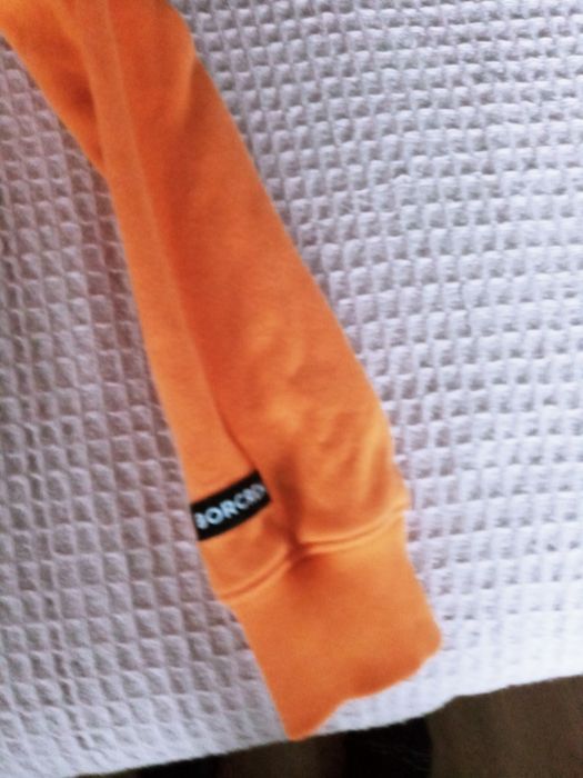 Bluza meska S kaptur pomarancz czern borclew