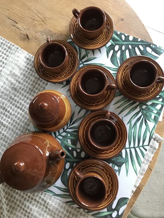 Sewis kawowy kamionka PRL