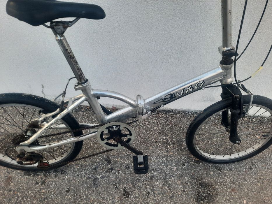 Bicicleta dobravel de aluminio usada
