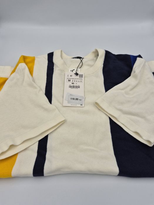 Nowa Oryginalna z metką koszulka tshirt bluzka t-shirt ZARA M