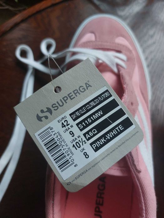 nowe różowe Tenisówki Superga na platformie Revolley Colorblock Różowe