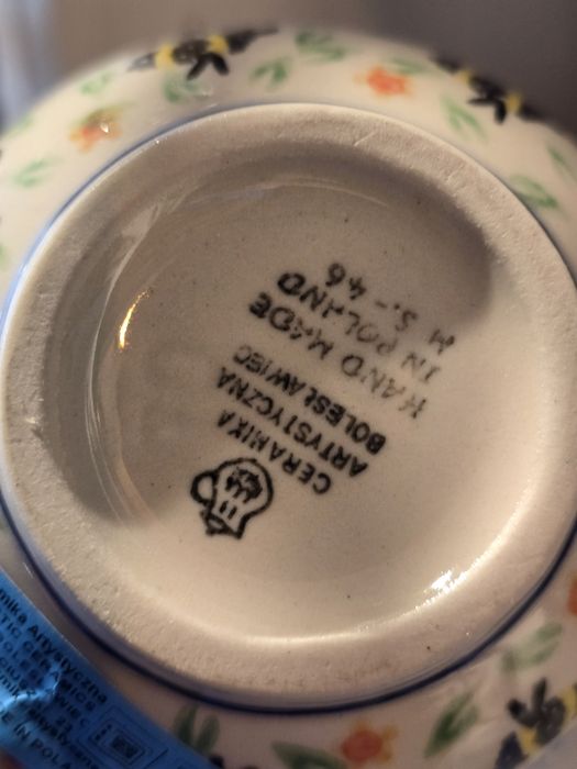 Kubek 350ml Pszczoly Ceramika Bolesławiec