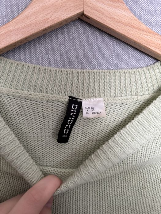 Sweterek damski zielony h&m