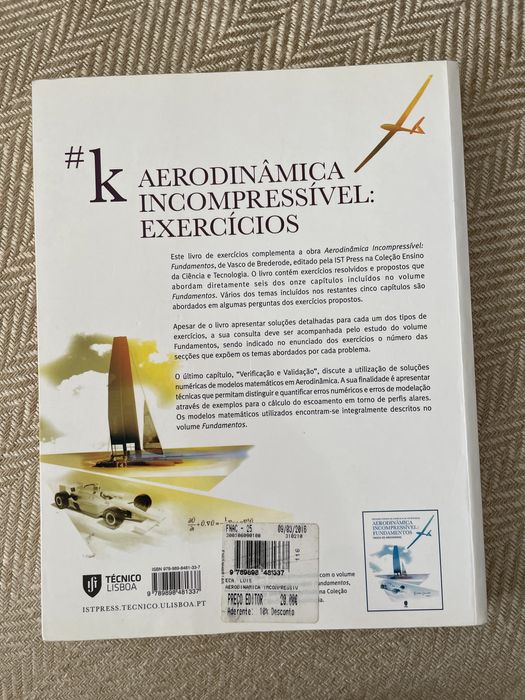 Livro “Aerodinâmica Incompressível: Exercícios”