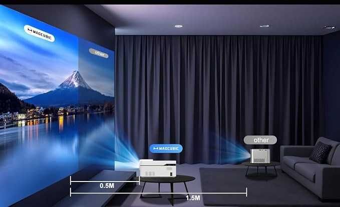 Magcubic HY450 NTV 5G WiFi 6 BT 5.0 Smart Projector z Oficjalnymi Aplikacjami TV