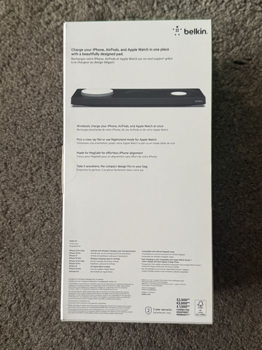 Carregador Wireless 3 em 1 (Belkin)