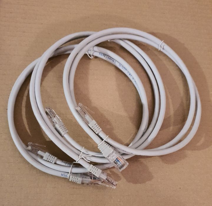 Przyłącze Patch cord lan kabel przewód komputerowy skrętka kolor