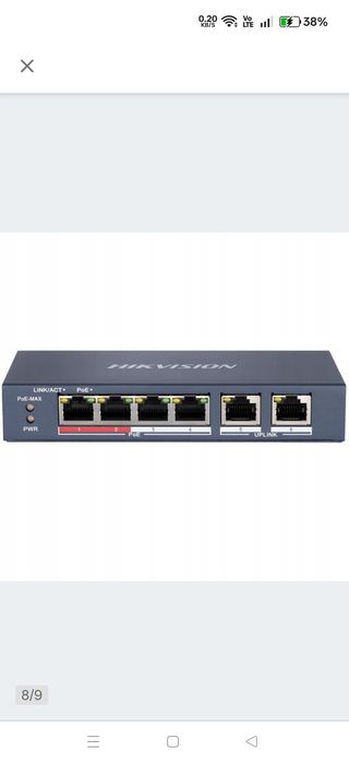 Switch PoE  Hikvison DS-3EO106P-E/M