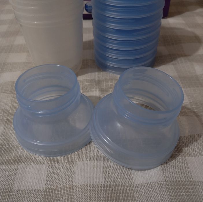 Copos de armazenamento de leite materno