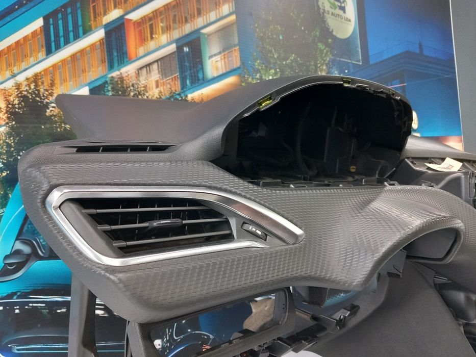 Tablier em carbono com kit completo airbag Peugeot 208 - (15 a 20)