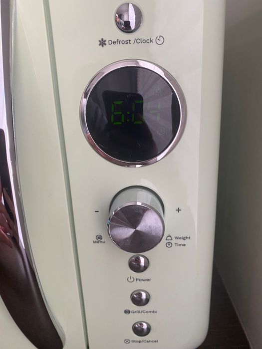 Microondas rétro -grill digital