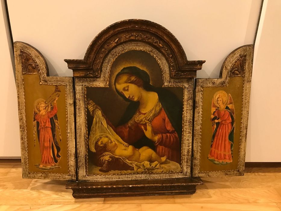 Quadro Tríptico Religioso