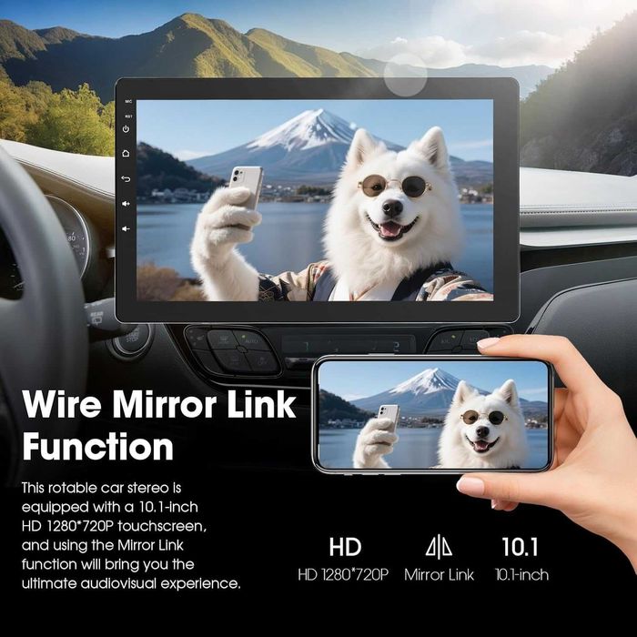 Андроїд магнітола, 1din, 10.1 дюймів екран
