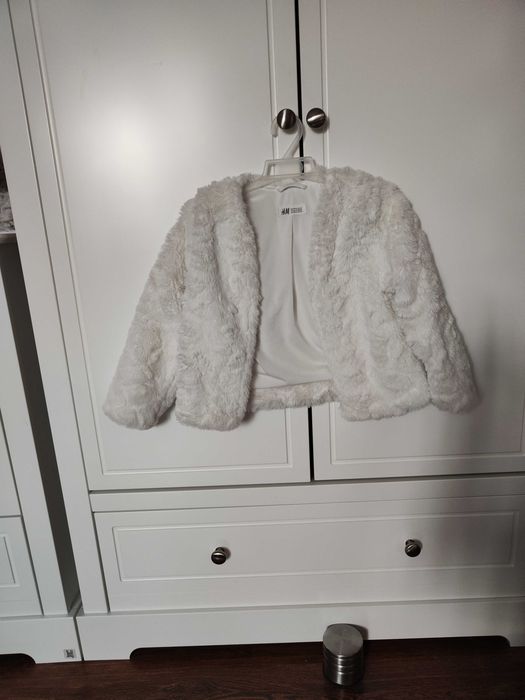 Bolerko białe H&M 110/116
