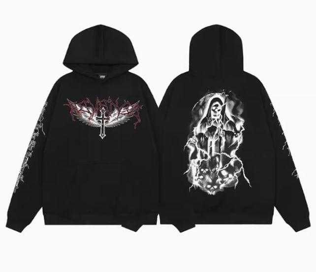 Кофта худи с принтом Revenge (XS-XXL)