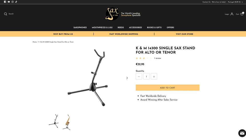 Saxofone ~ conjunto completo de iniciação