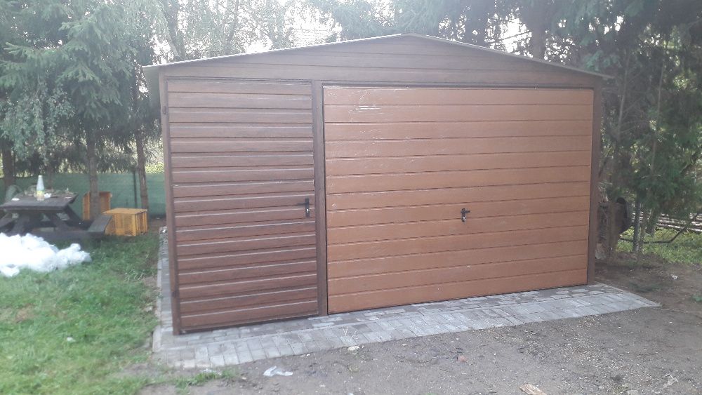Garaże blaszaki Producent Cała Polska drewnopodobny