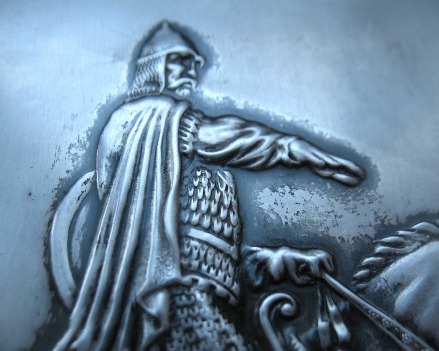 Серебряная накладка на блокнот, 875*