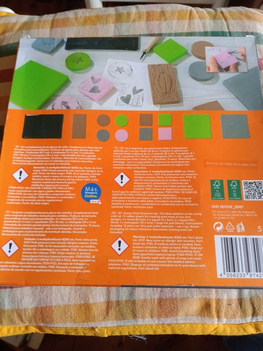 Conjunto complementar para placas de carimbo