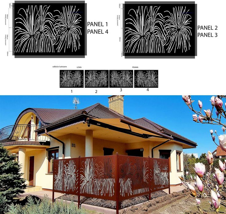Ogrodzenie CNC projektowanie DXF-programowanie LASER ,PLAZMA ,WATERJET