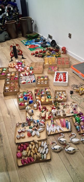 Bombki szklane z czasów prl