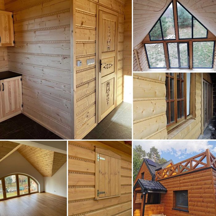 Półbal 28x198 deska elewacyjna, imitacja bala,podbitka,szalówka świerk